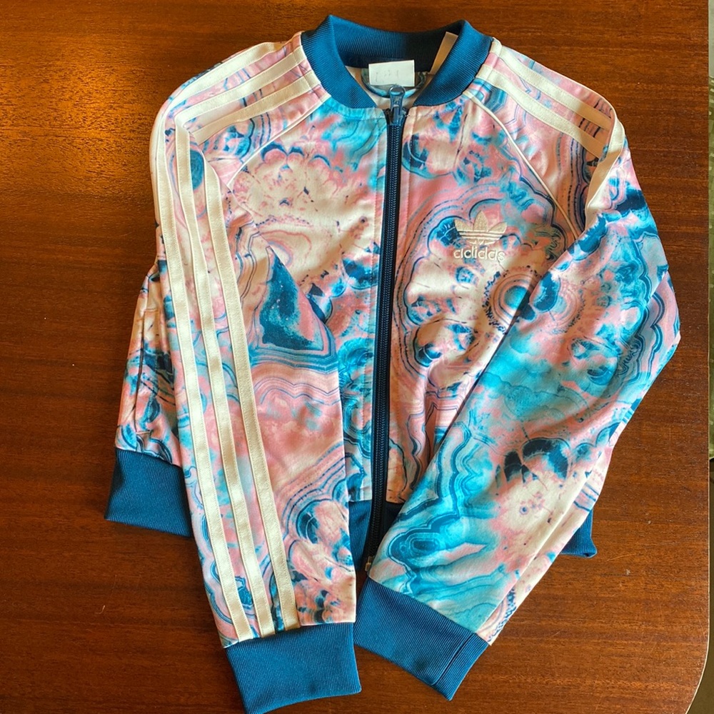 Girls Adidas cropped jacket